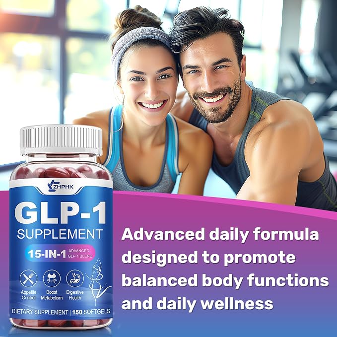 GLP-1 Supplement for Energy Gut Health, Hunger & Metabolism Support, 150pcs
