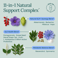 GLP-1 with Akkermansia & Berberine, GLP-1 for Weight Loss Management, 90ct,Made In USA