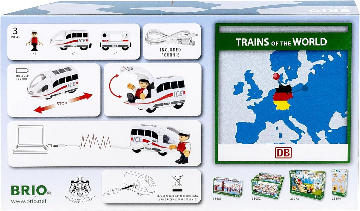 BRIO - ICE Rechargeable Train 3 Pieces