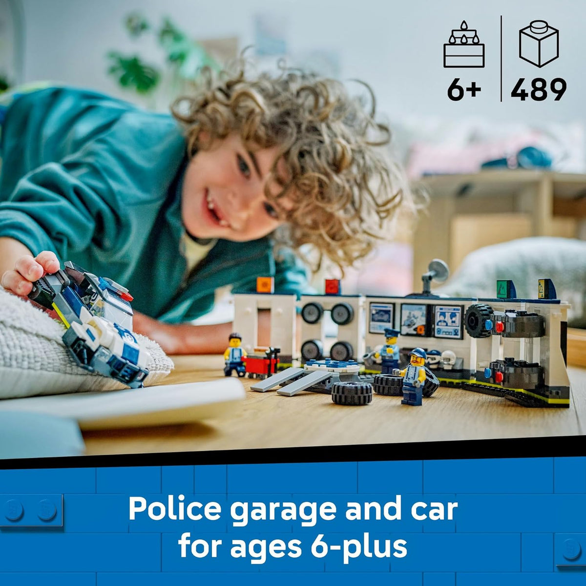LEGO® City Custom Police Car Garage 60457 Toy Set for Real-Life Heroes Aged 6 and Up