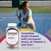 Centrum Silver Women's Multivitamin for Women 50 Plus, Multivitamin/Multimineral Supplement with Vitamin D3, B Vitamins, Non-GMO Ingredients- 200 Ct