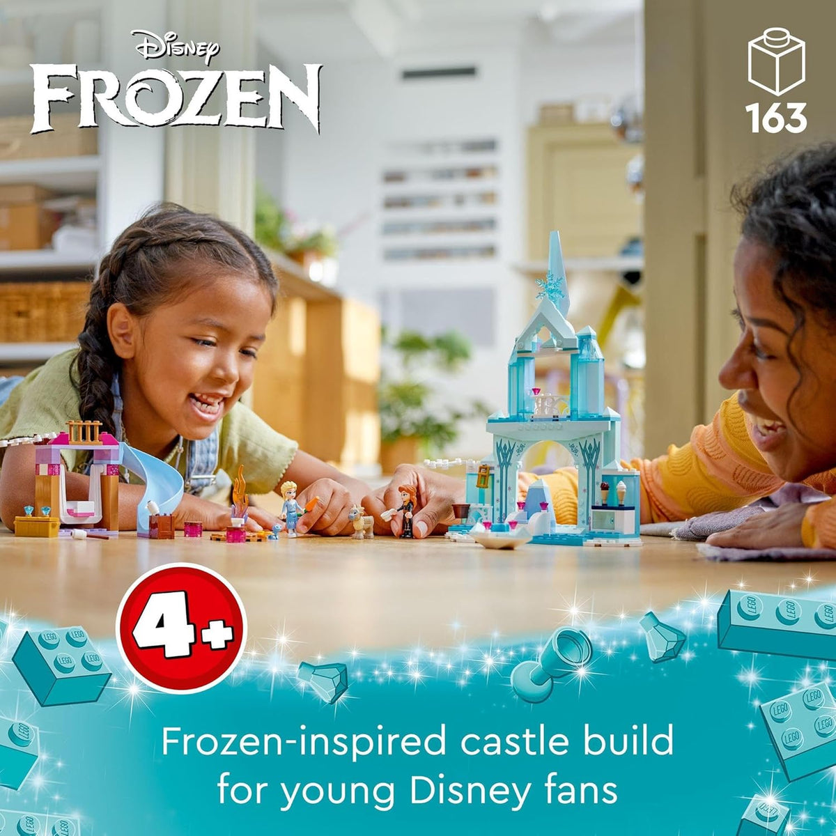 LEGO ǀ Disney Princess Elsa’s Frozen Castle Building Toy for 4+  Role Play 43238