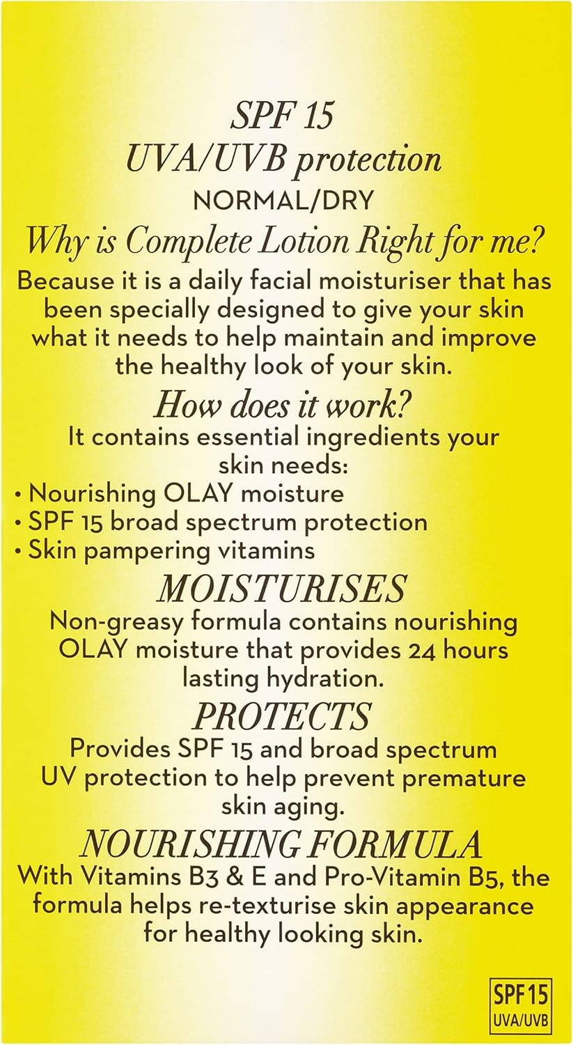 Olay Complete UV Protection Moisture Lotion Normal/Dry, 150ml