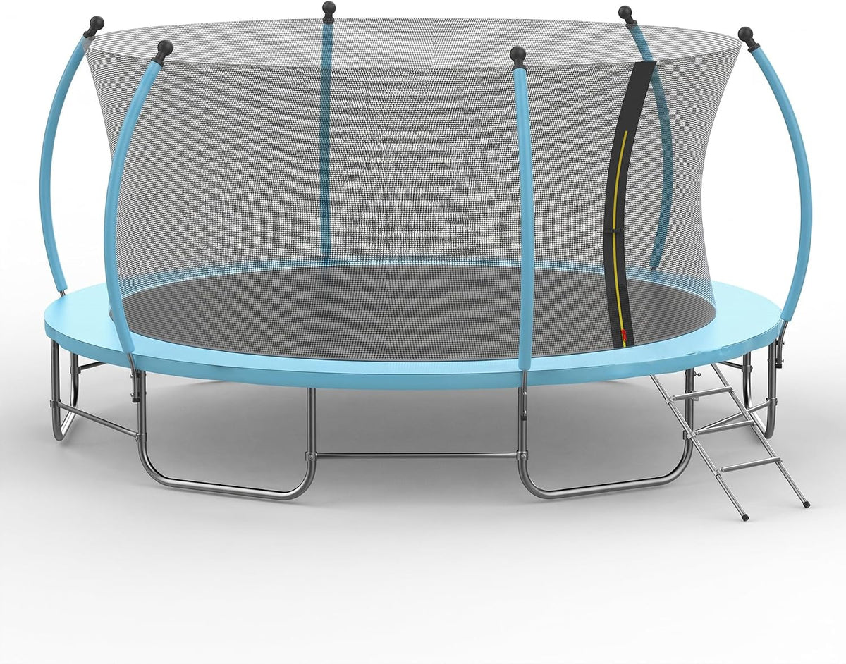 Advwin Kids Trampoline, Indoor Outdoor Rebounder w/Safety Enclosure Net