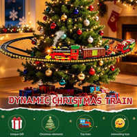 Christmas Tree Train, Classic Christmas Train Set Suitable for Adults