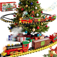 Christmas Tree Train, Classic Christmas Train Set Suitable for Adults
