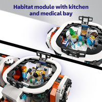 LEGO City Modular Galactic Spaceship Toy for 7+ Year Old Boys & Girls, Building Set with 4 Astronaut Minifigures & an Alien Figure, Kids Space Rocket Toy, STEM Construction Block Playset 60446