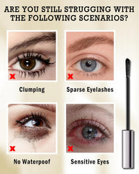 Brown Mascara for Older Women 60 Plus, Hypoallergenic Prime Mascara for Sensitive Eyes,Waterproof Long Lasting-02