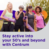 Centrum Silver Women's Multivitamin for Women 50 Plus, Multivitamin/Multimineral Supplement with Vitamin D3, B Vitamins, Non-GMO Ingredients- 200 Ct
