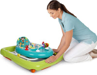 Bright Starts Giggling Safari Walker with Easy Fold Frame for Storage, Ages 6 Months +