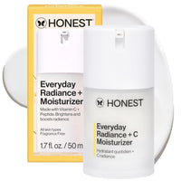 Honest Beauty Everyday Radiance Vitamin C Moisturizer | Improves Skin Tone | Vitamin C, Niacinamide, Pearl | EWG Verified, Vegan + Cruelty Free | 1.7 fl oz