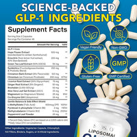 SXOSXO GLP-1 Supplement – Appetite Control Formula with Synbiotics - Prebiotic and Probiotic for Women & Men,90 Capsules