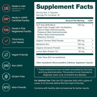 GLP-1 Supplement for Appetite Support with BHB Ketones, ACV, Berberine HCL,Made In USA
