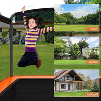 Giantex 6 Ft Kids Trampoline with Swing, Max Load 220lbs, Indoor Small Trampoline for 2 Kids