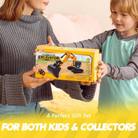 Remote Control Excavator Toys for Boys, 2.4Ghz RC Excavator Toy with Light