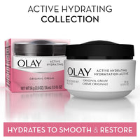 Olay Active Hydrating Cream Face Moisturizer, 2 Oz, Pack of 3