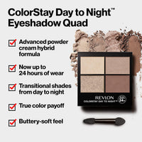 Revlon ColorStay 24 Hour Eye Shadow Quad, Addictive