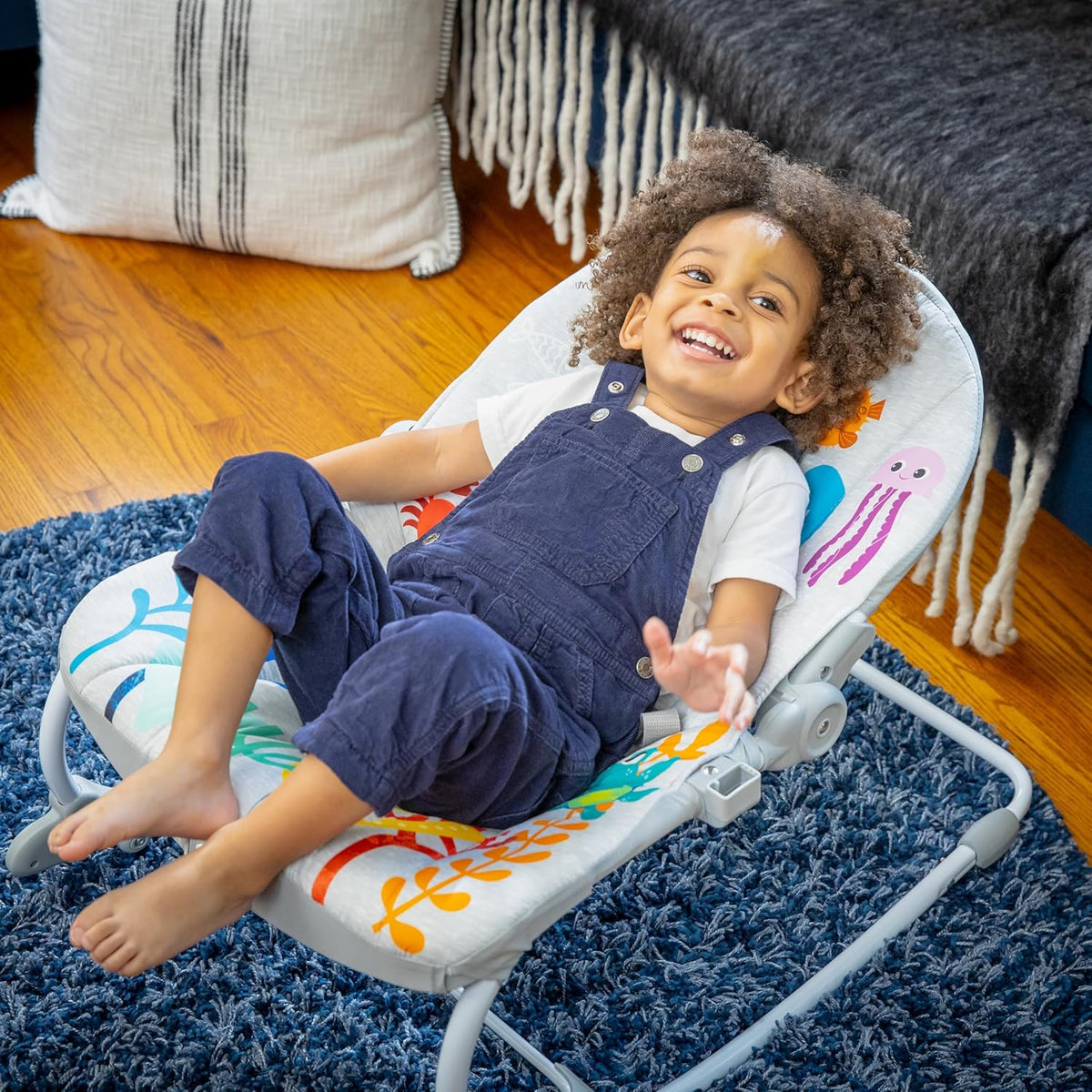 Baby Einstein Ocean Explorers Kick to It Opus Musical Infant to Toddler Rocker, Ages 0-30 Months