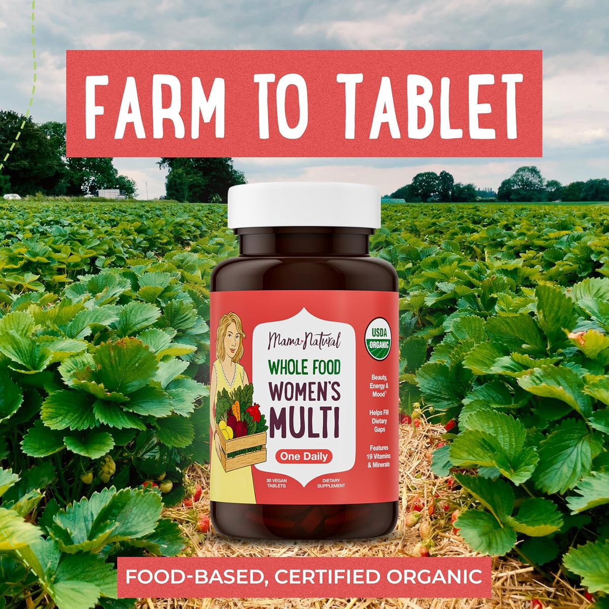 Mama Natural Organic Women's Multivitamin – Whole Food Based