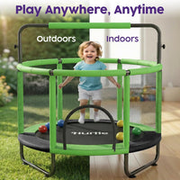Hurtle 55" Trampoline for Kids with Safety Enclosure - 440lbs Capacity Indoor/Outdoor Toddler Trampoline