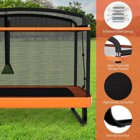 Giantex 6 Ft Kids Trampoline with Swing, Max Load 220lbs, Indoor Small Trampoline for 2 Kids