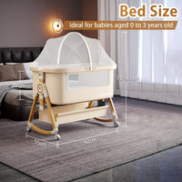 Adjustable 3 in 1 Baby Bassinets, Baby Bassinets Bedside Sleeper