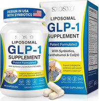 SXOSXO GLP-1 Supplement – Appetite Control Formula with Synbiotics - Prebiotic and Probiotic for Women & Men,90 Capsules