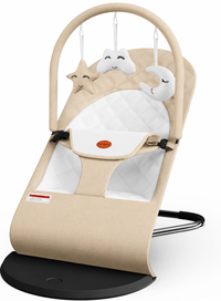 Ergonomic Baby Bouncer Chair with 2 Comfort Modes, Breathable Fabric & Machine-Washable Cover