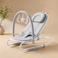 Premium Adjustable Baby Bouncer Seat with Toy Bar, Soft Cushion & Ergonomic Support