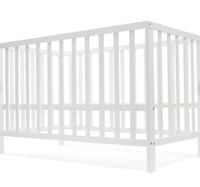 White wooden cot