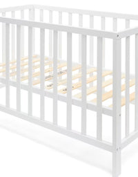 White wooden cot