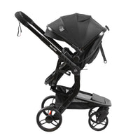 Luxury High Landscape Baby Stroller & Bassinet Travel System | One-Button Fold | High View | Australian Standard Certified | Baby Glide Black Stroller