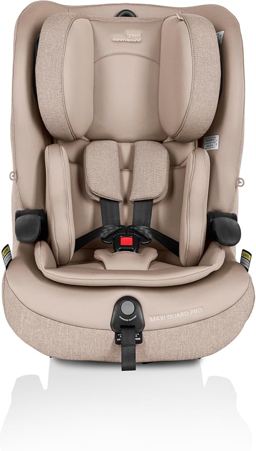 Maxi Guard Pro Style Car Seat Teak, Forward Facing, in-Built Harness, 6 Months to 8 Years, Side Impact Cushion Technology, Narrow Design, Harnessed for Longer (8055)