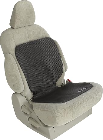 Nuby On The Go Kids Car Seat Protection Undermat, Protects Upholstery from Indentations, Scratches, and Spills, Black