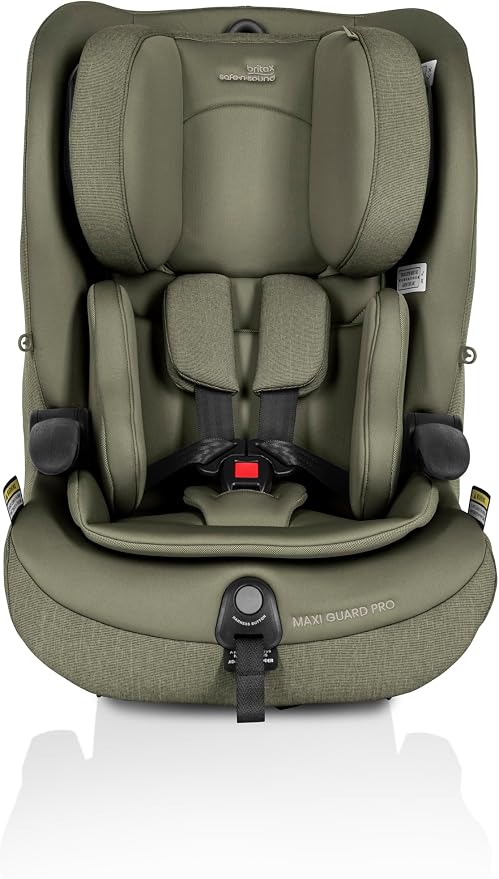 Maxi Guard Pro Style Car Seat Dark Olive, Forward Facing, in-Built Harness, 6 Months to 8 Years, Side Impact Cushion Technology, Narrow Design, Harnessed for Longer (8054)