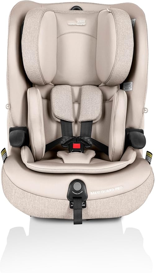 Maxi Guard Pro Style Car Seat Oat, Forward Facing, in-Built Harness, 6 Months to 8 Years, Side Impact Cushion Technology, Narrow Design, Harnessed for Longer (8056)