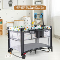 Baby Joy 5-IN-1 Baby Travel Cot Portable Bedside Baby Crib Co Sleeper Portacot Foldable